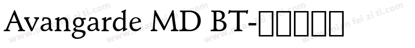 Avangarde MD BT字体转换